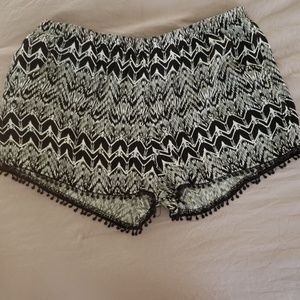 Black and White Shorts
